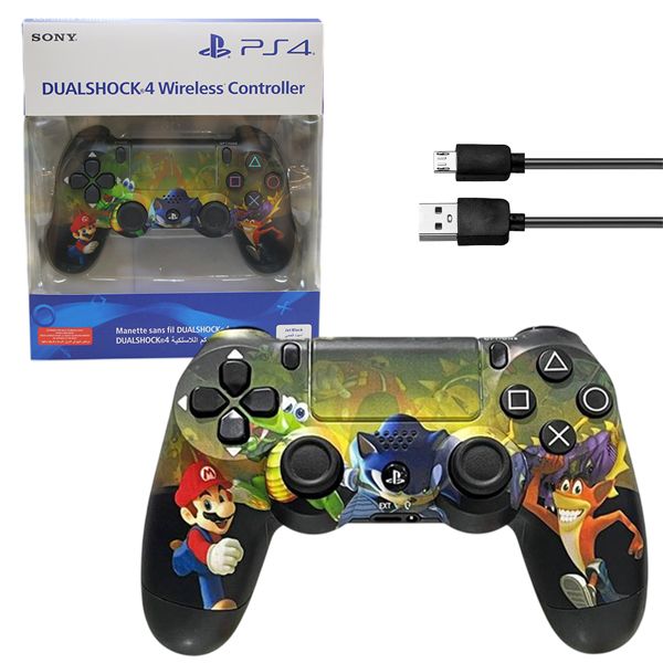 DS4_Mario_Sonic_Crash_2 Геймпад PS4 DualShock 4 V2 Mario Sonic Crash Custom