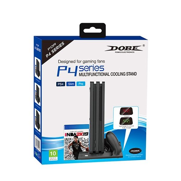 Подставка PS4 SLIM PRO TP4-19076 DOBE_1 Многофункциональная подставка с охлаждением DOBE (TP4-19076) для PS4/SLIM/PRO