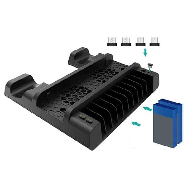 Подставка PS4 SLIM PRO TP4-19076 DOBE_3 Многофункциональная подставка с охлаждением DOBE (TP4-19076) для PS4/SLIM/PRO