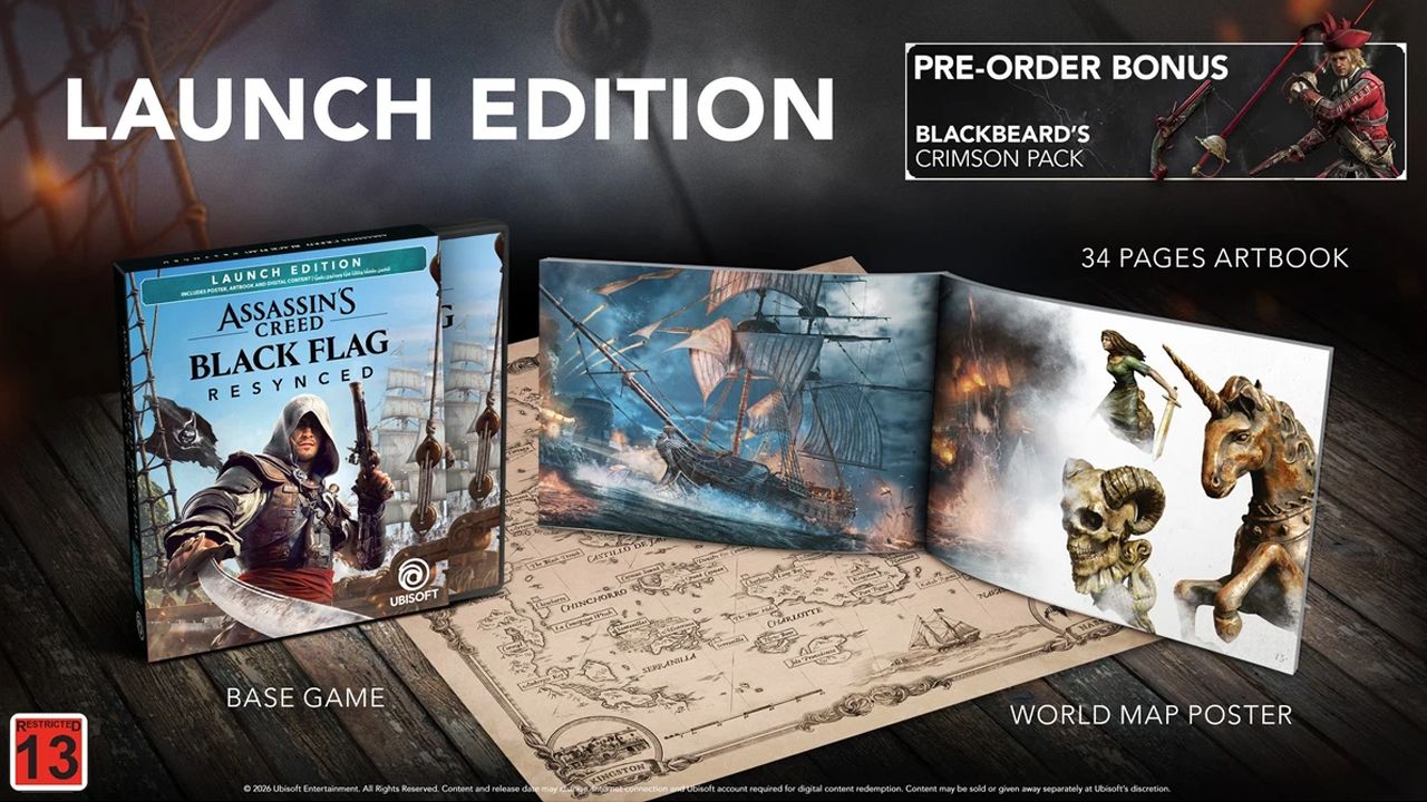 Assassin's Creed Black Flag Resynced_LE_1 Assassin's Creed Black Flag Resynced - Launch Edition Что в комплекте