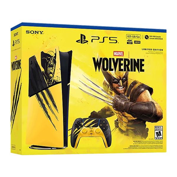 PS5 Digital Edition Marvel’s Wolverine Battle Yellow Limited Edition Bundle_1 Sony PlayStation 5 Slim Digital Edition - Marvel’s Wolverine Battle Yellow Limited Edition Bundle